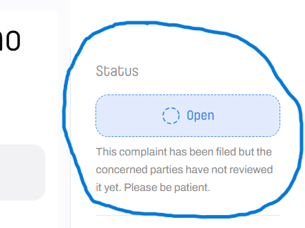 Step 3: How to check your complaint status